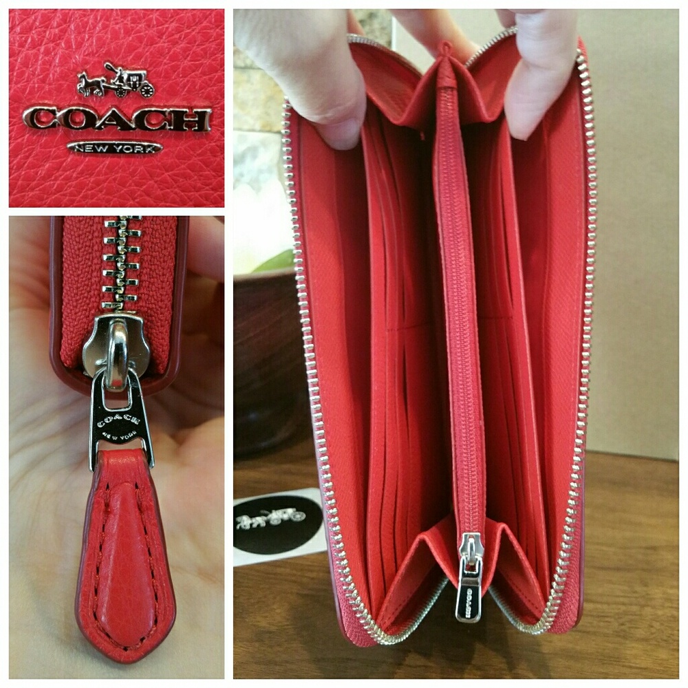**BIG SALE - 1 left!** Gorgeous red LEATHER wallet - Picture 2 of 6